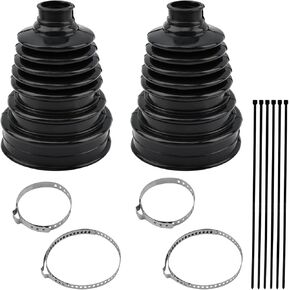 2PCS CV Axle Boot Repair Kit with 4 Stainless Steel Clamps & 6 Cable Ties, Universal CV Joint Boot Fits for Most Cars Dustproof and Waterproof in Saudi Arabia