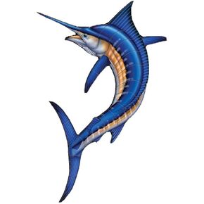 5'' Sticker Blue Marlin Deep Sea Fishing Fisherman Atlantic Ocean Boat Hook Reel Decal for Car Bumper Truck Window Laptop in Saudi Arabia