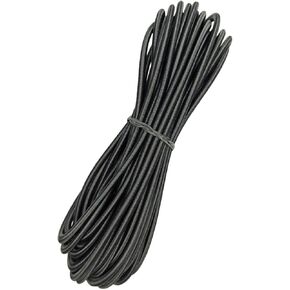 Bungee Cord,3/16" x 32' Marine Grade Heavy Duty Bungie Cord,Kayak Stretch String Rope, Elastic Shock Cord,for DIY Projects,Kayak Strap Tarp Tie Down Canopy Camping Tent Crafting (Black) in Saudi Arabia