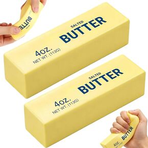 2Pcs Butter Squishy, Slow Rising Squishy Toys, Squeeze Toy, Butter Stick Stress Relief Fidget Toy for Adults & Kids, Sensory Toys for Kids. in Saudi Arabia