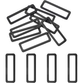 uxcell 8pcs Metal Flat Rectangle Ring, Rectangular Buckle Rings Square Strap Webbing Loop for Bag Belt Purse DIY in Saudi Arabia