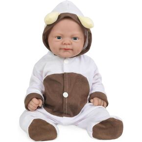 Vollence 14 inch Silicone Baby Dolls Girl Weighted 3.57 lb,[NOT Vinyl],Silicone Full Body Reborn Lifelike Realistic Real Life Newborn Soft Babies with Feeding Accessories & Gift Box for Kids Age 3+ in Saudi Arabia