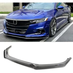 Front Bumper Lip 3Pcs for Honda Accord 2021 2022 10.5th Gen Sedan GT Style ABS Front Bumper Lip Splitter Spoiler Kit (Carbon Fiber Print) in Kuwait