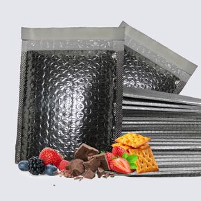 50-Pack IIP Texas Insulated Bubble Mailers, Thermal Radiant Barrier, Waterproof Self-Seal Shipping Bags, Metallic Silver, Multiple Sizes (11" x 15" / 50 Count) in Saudi Arabia