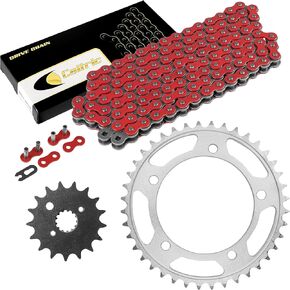 سلسلة محرك كالتريك الأحمر ومجموعة ضرس متوافقة مع سوزوكي SV1000 SV1000S 2003-2007 in Kuwait