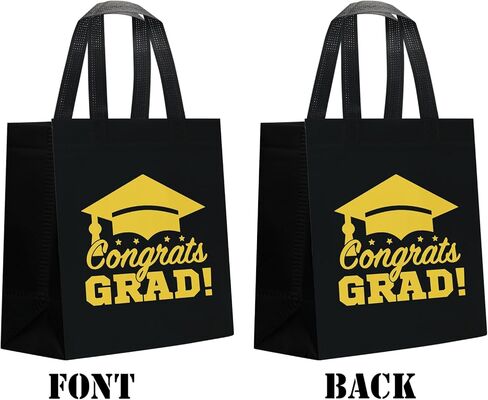 KERINGO 30 PCS Large Graduation Gift Bags Bulk with Handles Reusable Non Woven Congrats Grad Tote Bags Graduation Party Favors for Grad College Nursing High School in Saudi Arabia