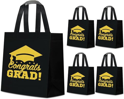 KERINGO 30 PCS Large Graduation Gift Bags Bulk with Handles Reusable Non Woven Congrats Grad Tote Bags Graduation Party Favors for Grad College Nursing High School in Saudi Arabia