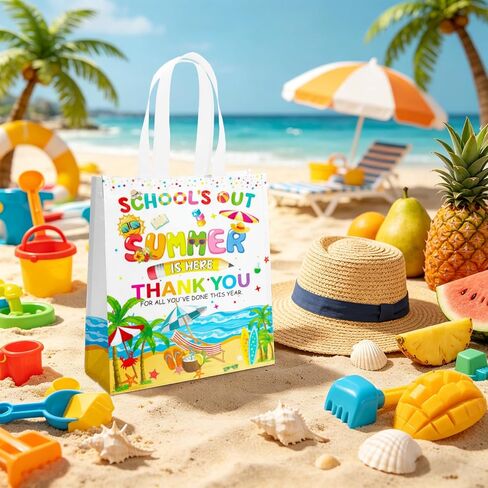 20Pcs End of Year Gifts Bags with Handles Bulk Last Day of School Goodies Bags for Summer School's Out Classroom Favors Student Gifts in Saudi Arabia