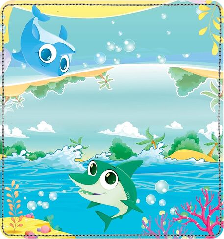 Cute Marine Life Personal Leather Checkbook Cover for Top Tear Personal Checks in Saudi Arabia