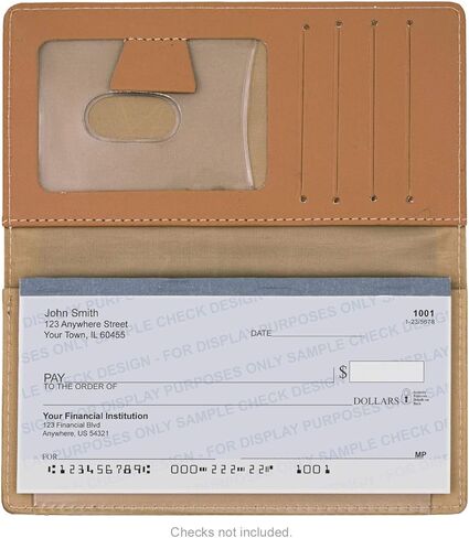 Cute Marine Life Personal Leather Checkbook Cover for Top Tear Personal Checks in Saudi Arabia