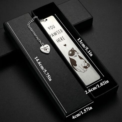 Cat Bookmark Cute Book Marks for Reading Women Gifts for Book Lover Club Cute Funny Metal Bookmark Best Friends Coworkers Birthday for Reading Accessories Bookish Gifts in Kuwait