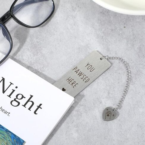 Cat Bookmark Cute Book Marks for Reading Women Gifts for Book Lover Club Cute Funny Metal Bookmark Best Friends Coworkers Birthday for Reading Accessories Bookish Gifts in Kuwait
