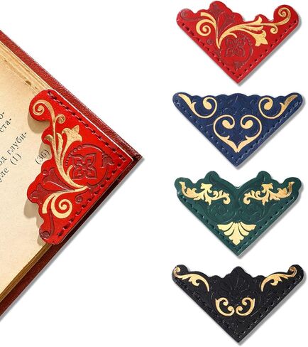 4 قطع من الإشارات المرجعية الجلدية العتيقة، إشارات الكتاب المقدس مع ختم ذهبي، هدية علامة كتاب مسيحية لدراسة الكتاب المقدس واليوميات، علامات صفحة لطيفة لمحبي الكتب والنساء والفتيات in Kuwait