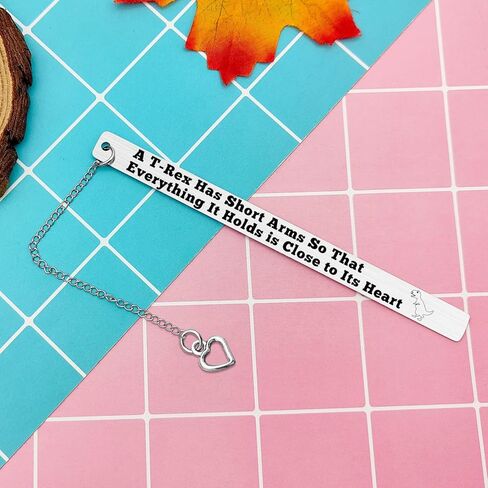 Dinosaur Bookmark Gifts for Women Men Inspirational Positive Dinosaur Gifts for Dinosaur Lovers Coworker Friends Motivational Birthday Graduation Christmas Stocking Stuffers Ideas in Kuwait