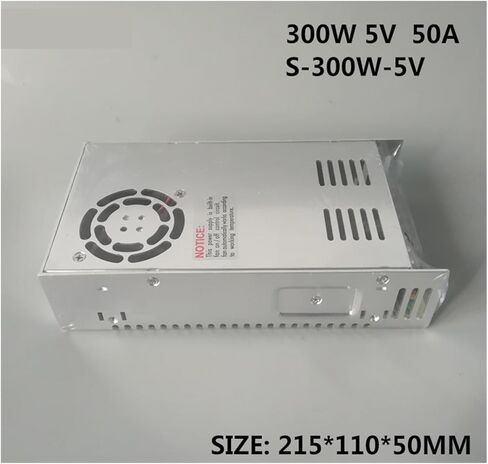 300w 5v Switching Power Supply 50a Single Output 220v Input S-300w-5v with Fan Regulate Ac to Dc Switch in Kuwait