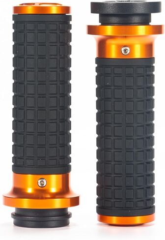Motorcycle CNC Hand Grips Aluminum Rubber Handlebar Hand Grips for Harley Davidson Dyna,Electra Glide,Road Glide,Road King,Softail,Street Glide,Tri Glide Ultra Classic in Saudi Arabia