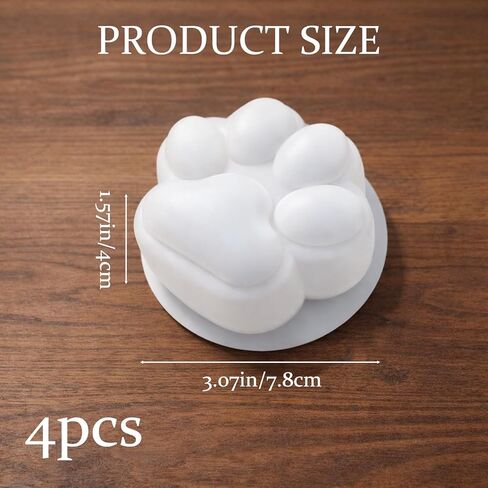 4PCS 3.1" x 3.1" x 1.6" Large Cat Silicone Mold, Taba Squishy Molds, Cat Resin Mold, Squishy Molds for Crafts and DIY Projects in Saudi Arabia