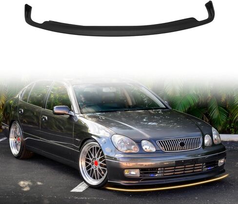جناح ممتص الصدمات الأمامي، متوافق مع 1998-2005 لكزس GS300 / GS400 / GS430، PU غير مطلي باللون الأسود TTE نمط إضافي على واقي الذقن الأمامي الفاصل لسد الهواء in Kuwait