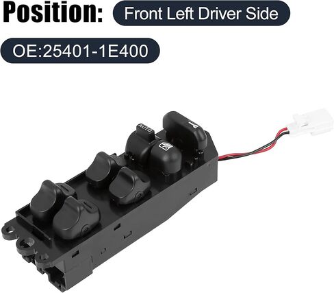 X AUTOHAUX ماستر سائق الجانب السلطة نافذة التبديل 25401-1E400 25401-1E401 استبدال لنيسان ألتيما 1993-1994 in Kuwait