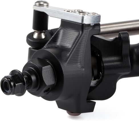 مفاصل توجيه من الألومنيوم باللون الأسود المؤكسد للمحور المستقيم SCX10 II AR44 Vanquish HD44 D44 VS4-10 Rockjock F9 F10T (أسود) in Kuwait