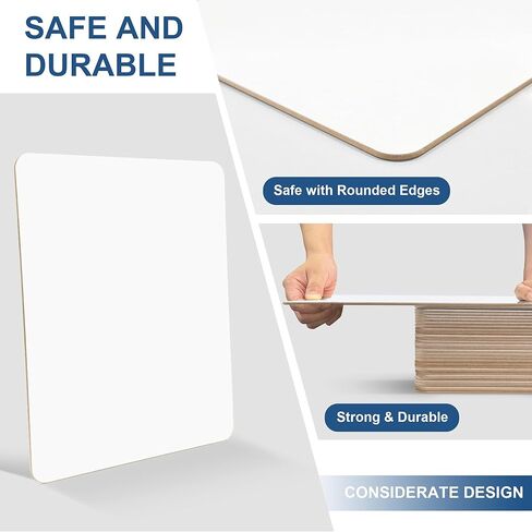 Dry Erase Boards, 24 Pack 9 x 12 Inch Mini Portable Practice White Boards, Double Sided Personal Small Whiteboards for Kids, Students, Teachers, Classroom School Supplies in Saudi Arabia