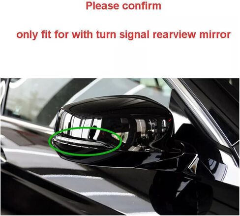 غطاء مرآة جانبية بديلة للسيارة ABS، متوافق مع Honda Accord 2014-2017 - غطاء الجناح، غطاء غطاء الباب، ملصق الكسوة (أسود يمين) in Kuwait
