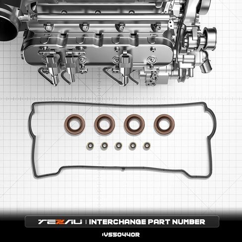 Valve Cover Gasket Set Compatible with 1993-1997 Toyota Corolla Celica Geo Prizm 1.6L 1.8L, Valve Cover Gasket Kit VS50440R in Saudi Arabia