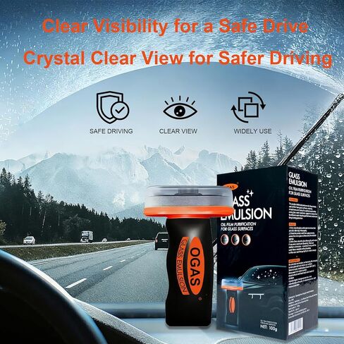 Umex Glass Cleaner – Removes Oil Film, Dirt & Auto Glass Coating for a Streak-Free Finish on Car Windows, Windshields in Saudi Arabia