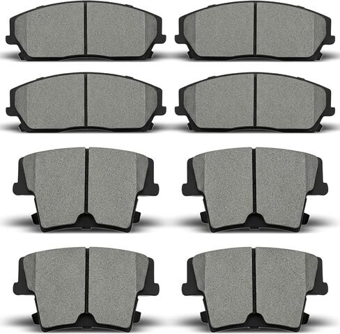 Front Rear Ceramic Brake Pads Compatible with 2009-2018 Dodge Challenger, 2005-2020 Chrysler 300, 2006-2017 Dodge Charger, 2005-2008 Dodge Magnum in Kuwait