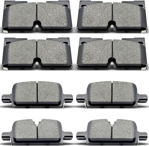 Front Rear Ceramic Brake Pads 8 Pieces Set fit for Cadillac Escalade,for Chevrolet Silverado 1500,for Tahoe,for Suburban,for GMC Sierra 1500,for Yukon in Saudi Arabia