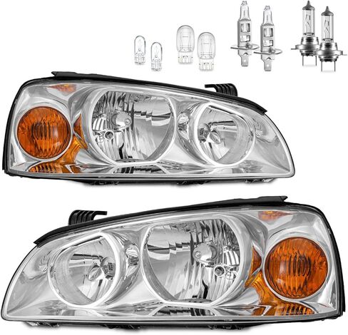 Headlights W/Bulbs for 2004 2005 2006 Hyundai Elantra Halogen Headlamp Replacement Driver & Passenger Side in Saudi Arabia