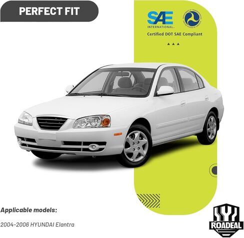 Headlights W/Bulbs for 2004 2005 2006 Hyundai Elantra Halogen Headlamp Replacement Driver & Passenger Side in Saudi Arabia