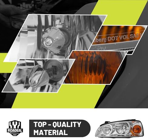 Headlights W/Bulbs for 2004 2005 2006 Hyundai Elantra Halogen Headlamp Replacement Driver & Passenger Side in Saudi Arabia