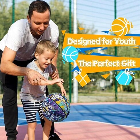 Basketball Size 5 for Youth, Official Basketball for Indoor, Outdoor, School, Street Basketball with Pump in Saudi Arabia