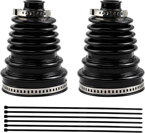 2PCS CV Axle Boot Repair Kit with 4 Stainless Steel Clamps & 6 Cable Ties, Universal CV Joint Boot Fits for Most Cars Dustproof and Waterproof in Saudi Arabia