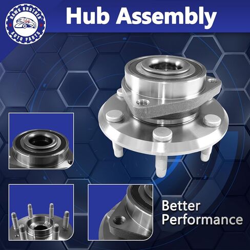 513277 Front/Rear Wheel Bearing and Hub Assembly Set 2 Pcs Compatible with 08-17 Buick Enclave, 09-17 Chevy Traverse, 07-16 GMC Acadia, 07-10 Saturn Outlook in Kuwait