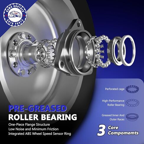 513277 Front/Rear Wheel Bearing and Hub Assembly Set 2 Pcs Compatible with 08-17 Buick Enclave, 09-17 Chevy Traverse, 07-16 GMC Acadia, 07-10 Saturn Outlook in Kuwait