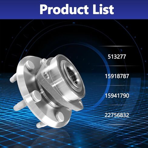 513277 Front/Rear Wheel Bearing and Hub Assembly Set 2 Pcs Compatible with 08-17 Buick Enclave, 09-17 Chevy Traverse, 07-16 GMC Acadia, 07-10 Saturn Outlook in Kuwait