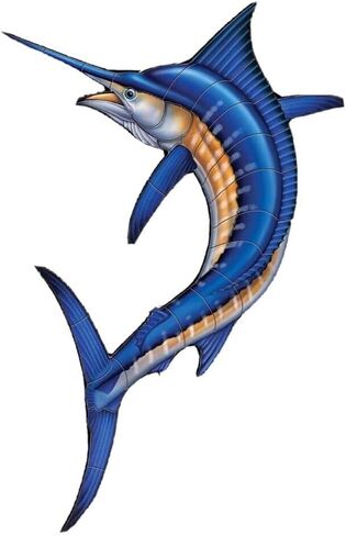 5'' Sticker Blue Marlin Deep Sea Fishing Fisherman Atlantic Ocean Boat Hook Reel Decal for Car Bumper Truck Window Laptop in Saudi Arabia