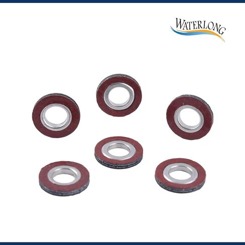 Fuel Injector Gasket 68F-13764-00 Replaces for Yamaha Outboard 150HP 175HP 200HP 225HP 250HP 300HP 2000-2012 6Pcs in Kuwait