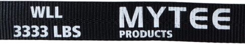 Mytee Products 10 Pack 2" x30' Black Ratchet Straps with Flat Hooks - 3,333 Lbs WLL - Heavy Duty Tie Down Ratchet Straps for Flatbed, Truck, Trailers, Cargo, Pickup in Kuwait