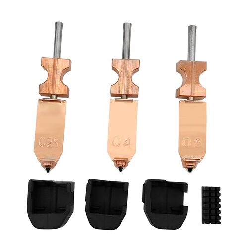 AD5X Nozzle 0.25MM 0.4MM 0.6MM Hotend Kit for High-Speed 3D Printer, All-Metal Throat Tube, with Silicone Covers & Nozzle Brush, High Flow 32mm³/s Quick-Detachable Nozzle System in Kuwait