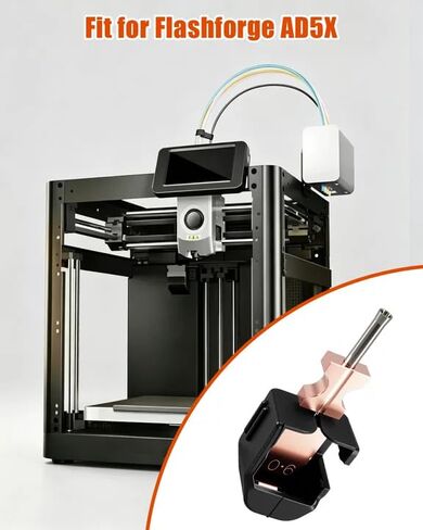 فوهة مدمجة للطابعة ثلاثية الأبعاد مقاس 0.6 مم مع غطاء من السيليكون مناسب لطابعة Flashforge AD5X، قطعتان in Kuwait