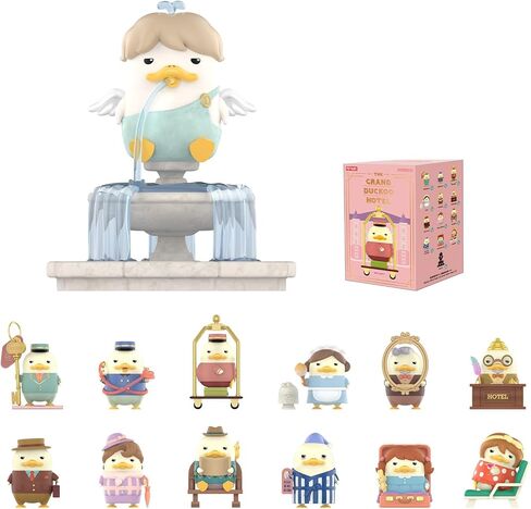 POP MART DUCKOO Action Figure Toy, 1 of 12 Toy Collection, The Grand DUCKOO Hotel Figures Random Box Design, Collectible Toys Gift for Boys and Girls in Kuwait