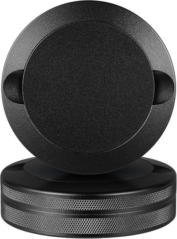 Upgraded Dual Compartment Aluminum Storage Canister with O-Ring Seal, Multi-Purpose Portable Pocket Metal Pouch Container for Small Tin for Pills,Mini Accessories(Black) in Saudi Arabia