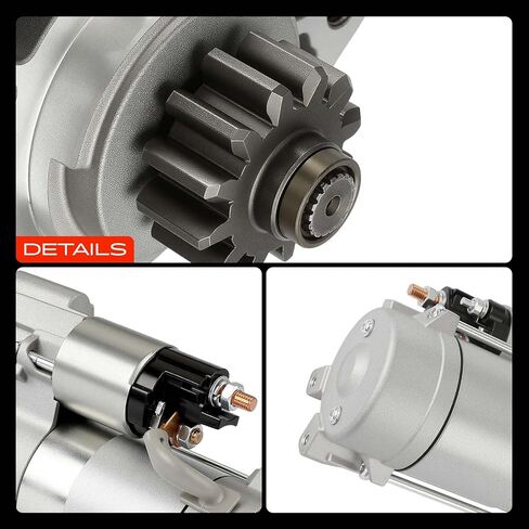 A-Premium Starter Motor Compatible with Land Rover Range Rover 2015-2022, Range Rover Sport 2016-2022, Discovery 2017-2020, Defender 90 Defender 110 2022-2023, 3.0L 5.0L, 12V 1.9KW 12-Teeth CW in Kuwait