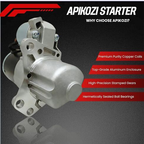 17986 New Starter Fits for Chevy Traverse 09-17, for GMC Acadia 07-16, for Buick Enclave Lacrosse, for Cadillac SRX XTS STS, for Impala 12-20, for Pontiac, for Saturn, for Suzuki 3.0L 3.6L V6 in Saudi Arabia