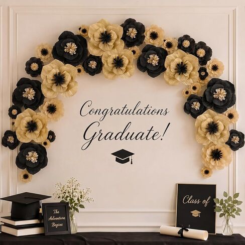 Cholemy 24 Pcs Tissue Paper Flowers, Crepe Paper Flowers Decorations 8" 10" 12" for Wedding Party Baby Bridal Shower Carnival Party Birthday Nursery Wall Decor (Assorted Color) in Kuwait