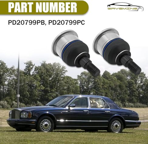 Front Upper Control Arm Ball Joint Compatible with Bentley Arnage All Models Fit For Rolls Royce Silver Seraph All Models 1993-2010 Replace PD20799PD PD20799PB PD20799PC (2PCS) in Saudi Arabia