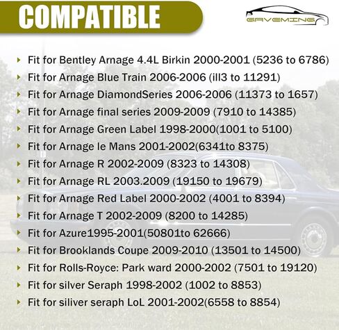 Front Upper Control Arm Ball Joint Compatible with Bentley Arnage All Models Fit For Rolls Royce Silver Seraph All Models 1993-2010 Replace PD20799PD PD20799PB PD20799PC (2PCS) in Saudi Arabia